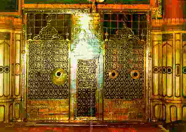 باب الحجرة النبوية Mhm_muhammad's_tomb